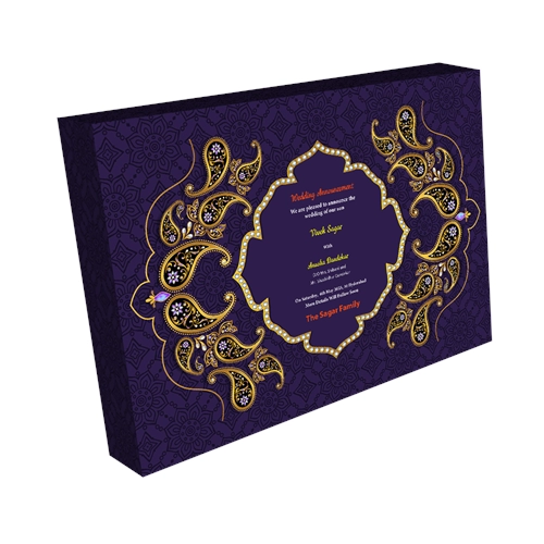 Wedding Announcement Gift Box Gradient Finish 4 x 50G Dry Fruits